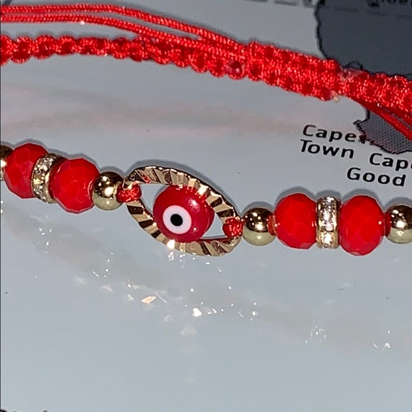 Red Eye Adjustable Bracelet - Picture 2 of 2
